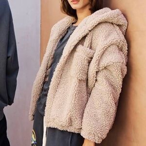 NSF Hooded Sherpa Jacket